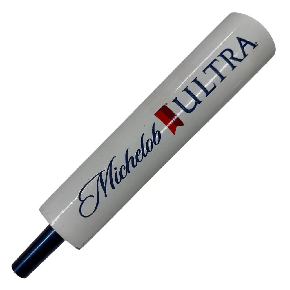 Michelob ULTRA Beer Tap Handle White Red Blue Logo Draft Kegerator Bar Display
